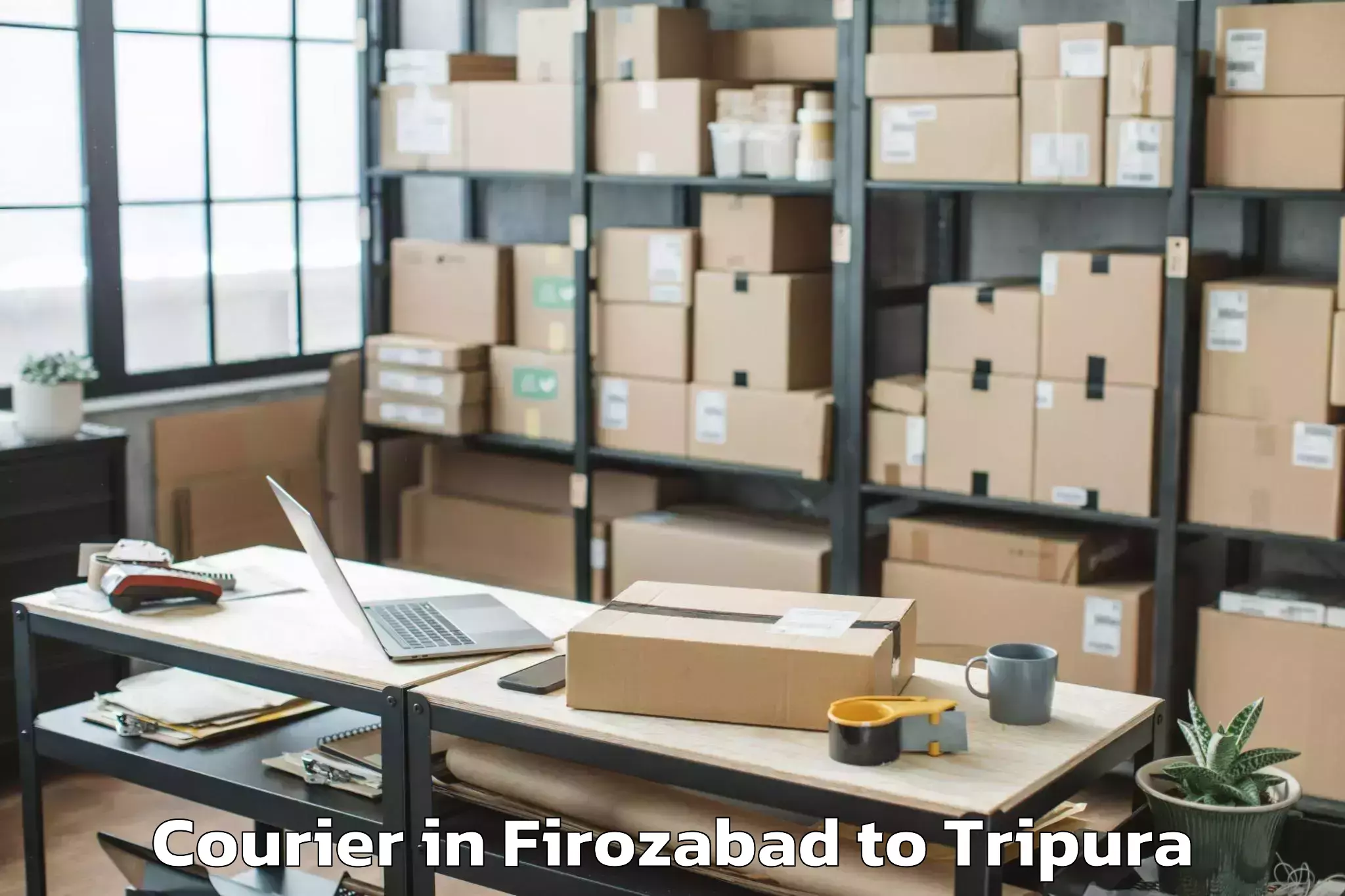 Trusted Firozabad to Damchhara Courier